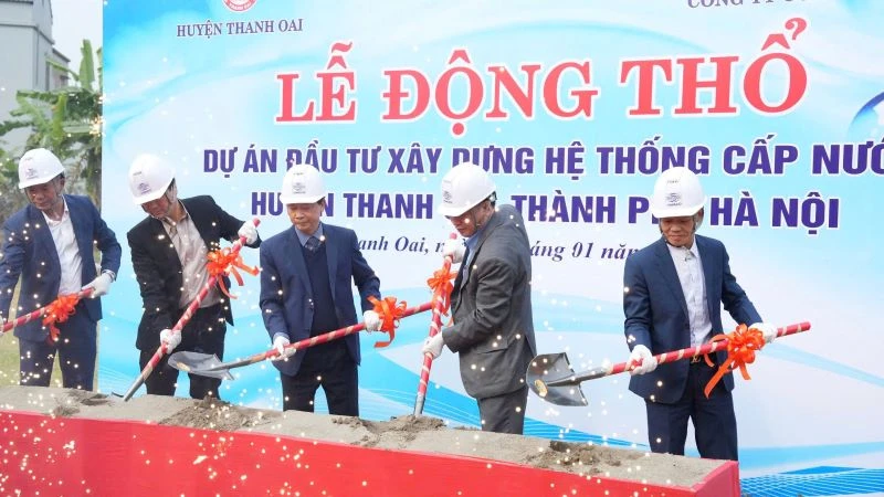 Hà Nội đầu tư xây dựng hệ thống cấp nước sinh hoạt cho 11 xã của huyện Thanh Oai